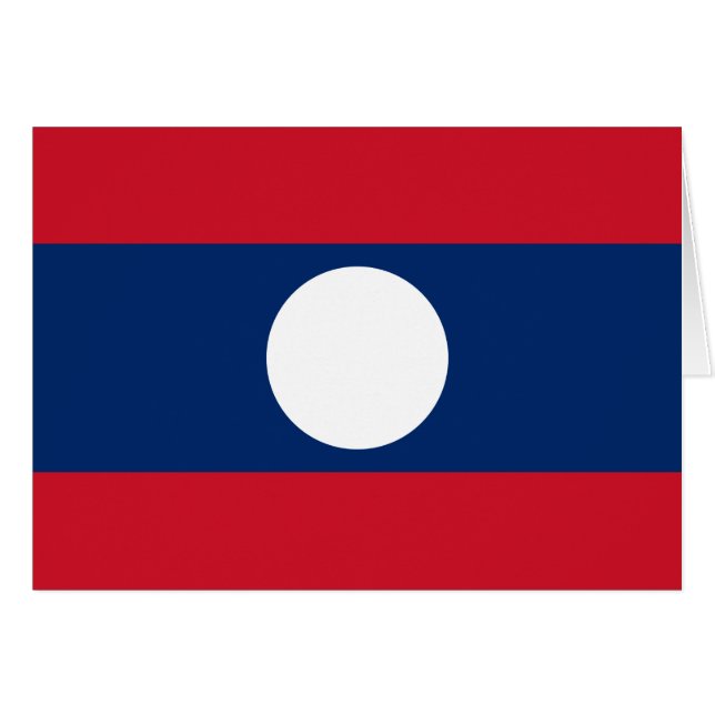 Bandera de Laos (Anverso (Horizontal))
