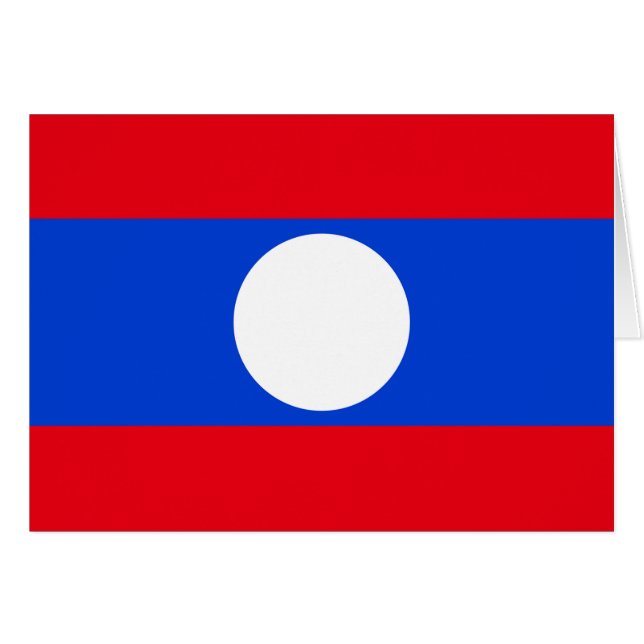Bandera de Laos (Anverso (Horizontal))