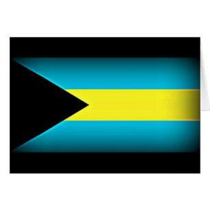 Bandera de las Bahamas de borde oscuro