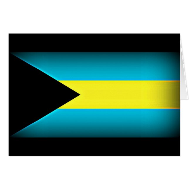 Bandera de las Bahamas de borde oscuro (Anverso (Horizontal))