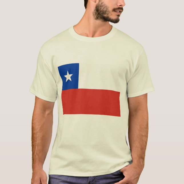 Bandera de las camisetas de Chile, botones, ropa (Anverso)