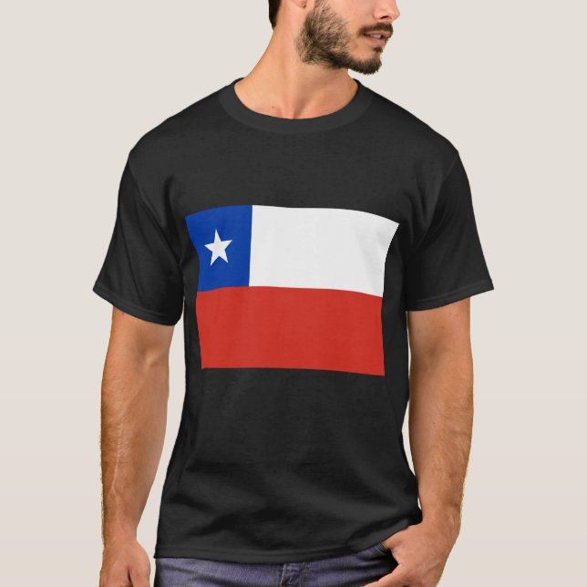 Bandera de las camisetas de Chile, botones, ropa (Anverso)