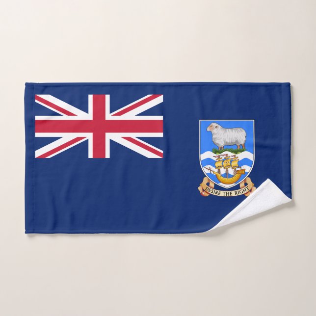 Bandera de las Islas Malvinas (Toalla de mano)
