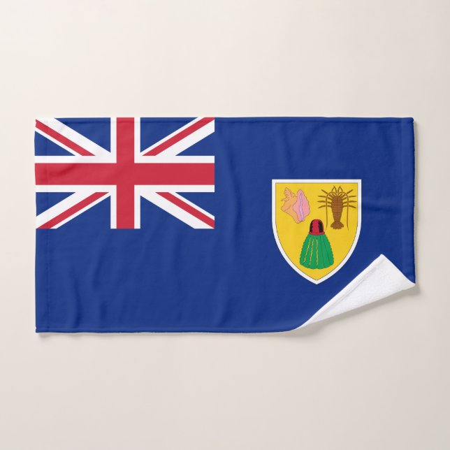Bandera de las Islas Turcas y Caicos (Toalla de mano)