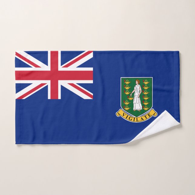 Bandera de las Islas Vírgenes Británicas (Toalla de mano)