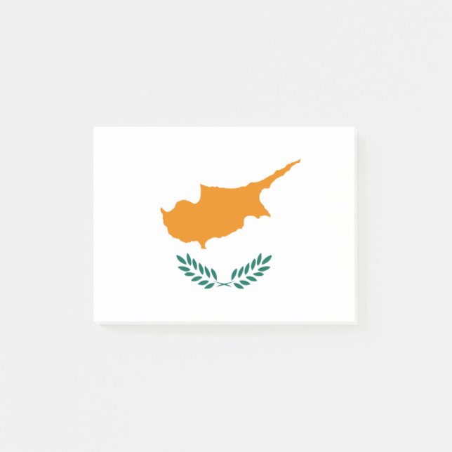 Bandera de las notas de Cyprus Post-it® (Anverso)