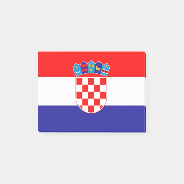 Bandera de las notas Post-it® de Croacia (Anverso)