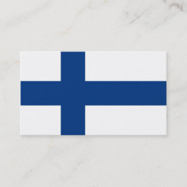 Bandera de las tarjetas de presentación de Finland