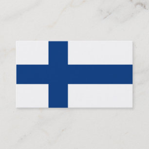 Bandera de las tarjetas de presentación de Finland