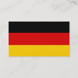 Bandera de las tarjetas de visita de Alemania