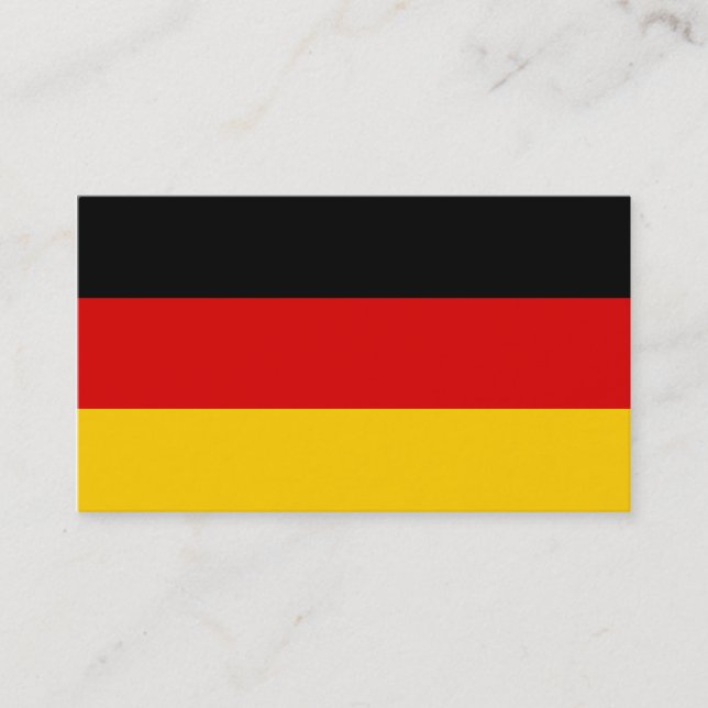 Bandera de las tarjetas de visita de Alemania (Anverso)