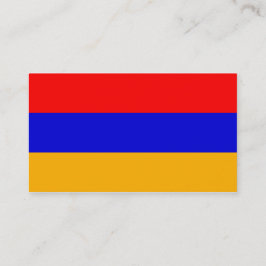 Bandera de las tarjetas de visita de Armenia