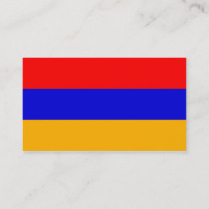 Bandera de las tarjetas de visita de Armenia