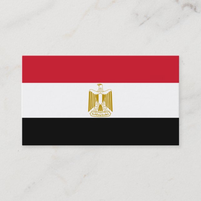 Bandera de las tarjetas de visita de Egipto (Anverso)