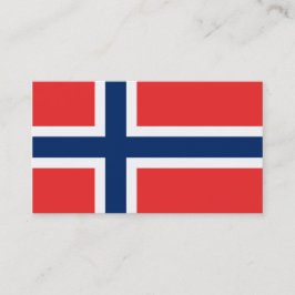 Bandera de las tarjetas de visita de Noruega