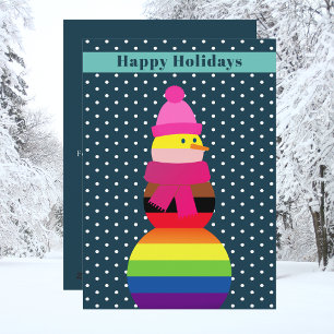 Bandera de Lgbtq colores tarjeta de vacaciones nav