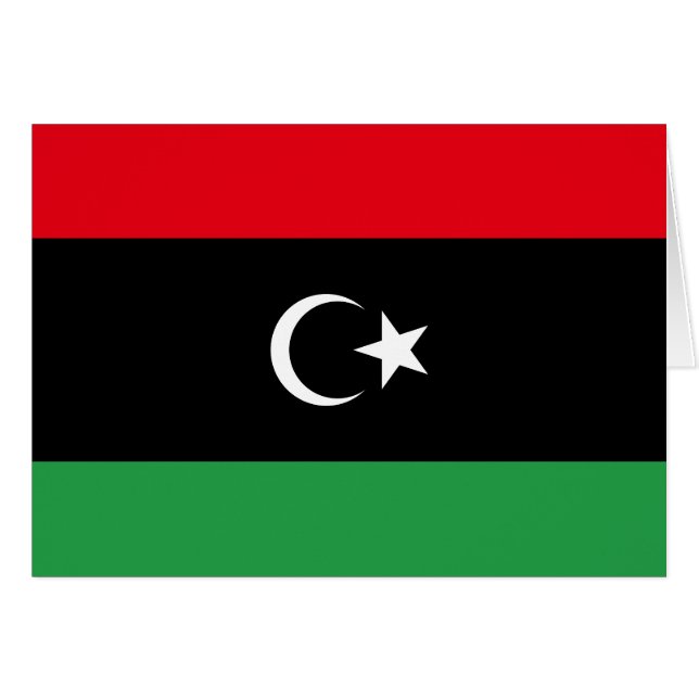 Bandera de Libia (Anverso (Horizontal))