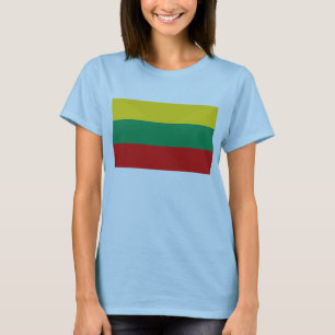 Bandera de Lituania x Mapa camiseta