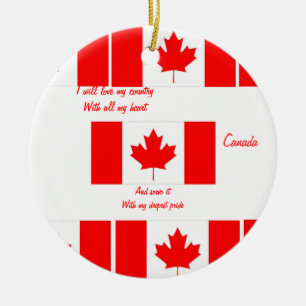 Bandera de los adornos de canadá