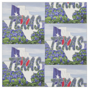 Bandera de los Bluebonnets de Tejas y tela 4,5"