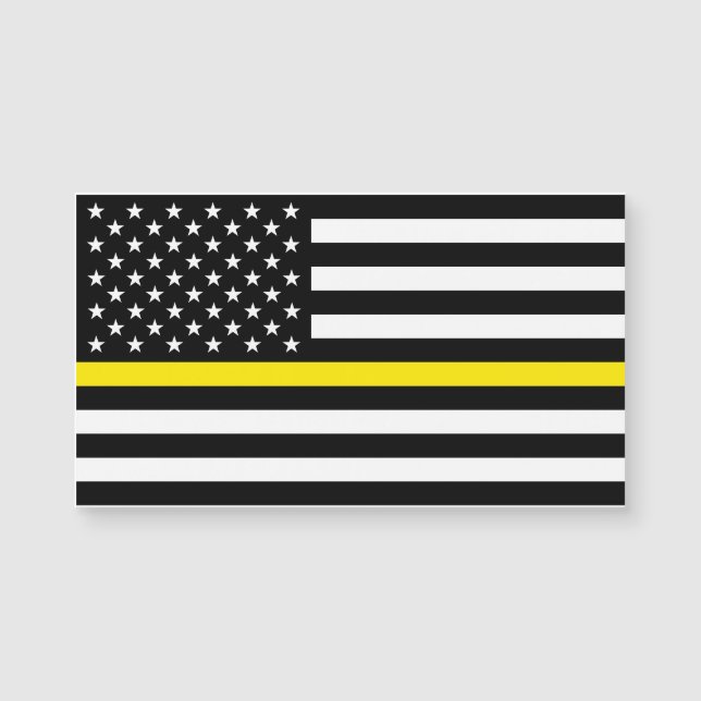 Bandera de los expedidores de línea amarilla delga (Anverso)