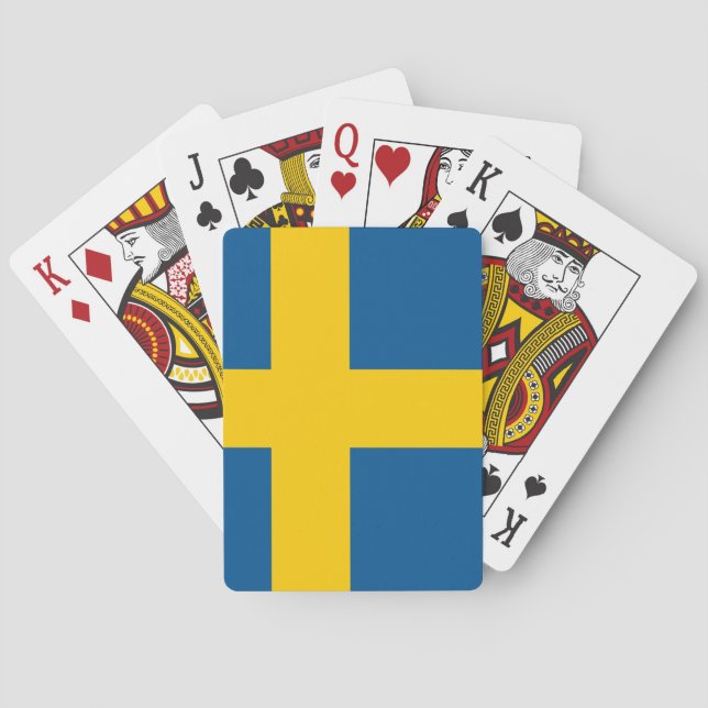 Bandera de los naipes de Suecia (Reverso)