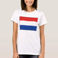 Bandera de los Países Bajos x Mapa camiseta
