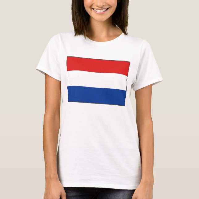 Bandera de los Países Bajos x Mapa camiseta (Anverso)