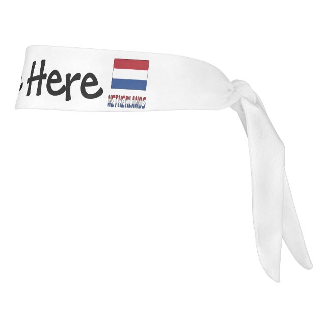 Bandera de los Países Bajos y personalizada de Nee (Girar 90)