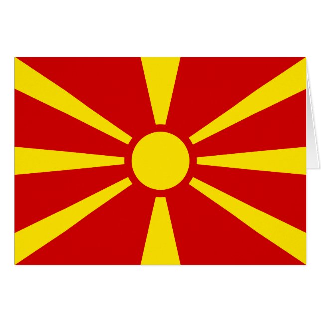 Bandera de Macedonia (Anverso (Horizontal))