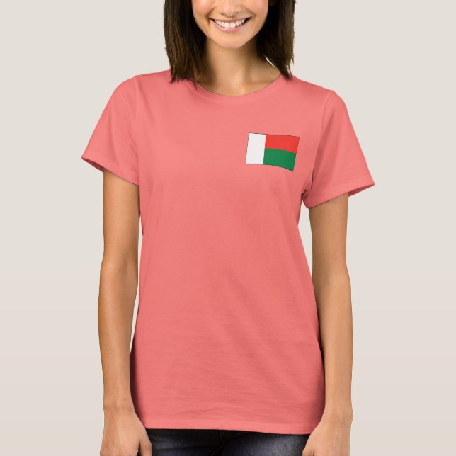 Bandera de Madagascar + camiseta de mapa (Anverso)