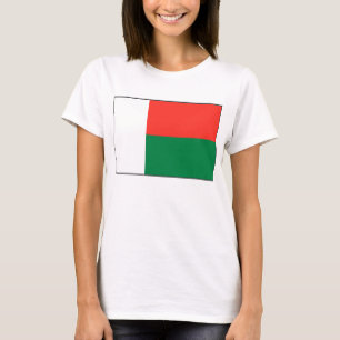 Bandera de Madagascar x Mapa camiseta