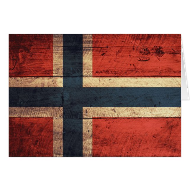 Bandera de madera de Noruega (Anverso (Horizontal))