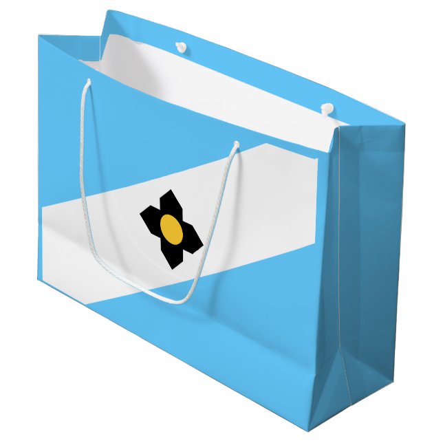 Bandera de Madison, bolsa de regalo grande de Wisc (Angulo Anverso)