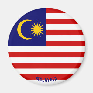 Bandera de Malasia cautiva imán patriótico