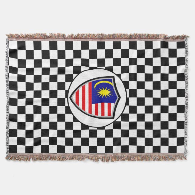 Bandera de Malasia lanza manta (Anverso)