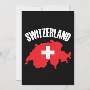 Bandera de mapa de Suiza