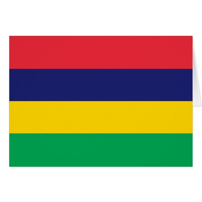 Bandera de Mauricio (Anverso (Horizontal))