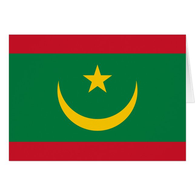 Bandera de Mauritania (Anverso (Horizontal))
