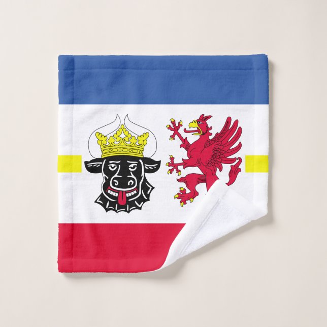 Bandera de Mecklemburgo-Pomerania Occidental (Toallita)