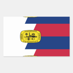 Bandera de Memphis, Pegatina rectangular de Tennes