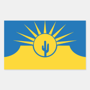 Bandera de Mesa, Pegatina rectangular de Arizona