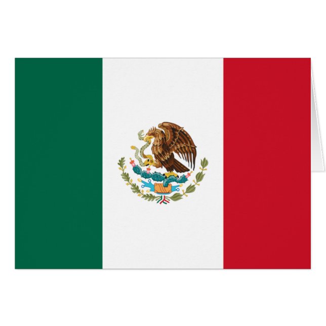 Bandera de México - Bandera mexicana (Anverso (Horizontal))