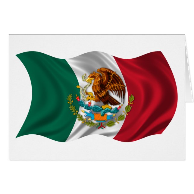 Bandera de México, escudo de armas (Anverso (Horizontal))