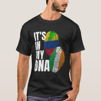 Bandera de mezcla de ADN Herencia de camiseta