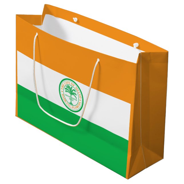 Bandera de Miami, Florida Gran Bolsa de Regalos (Angulo Anverso)