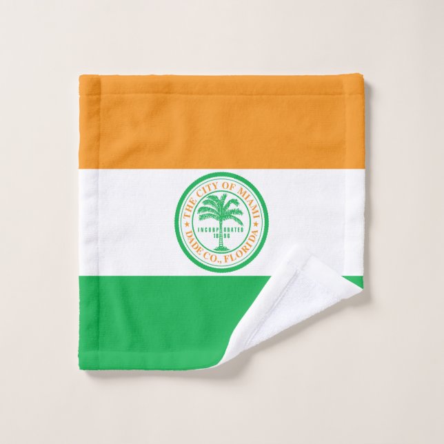 Bandera de Miami, Florida Wash Cloth (Toallita)