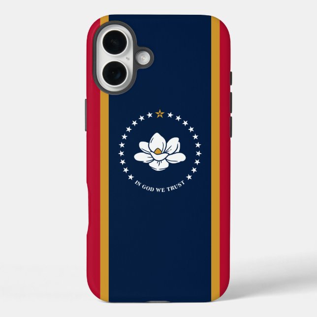 Bandera de Mississippi del Funda Mate iPhone 16 Pl (Reverso )