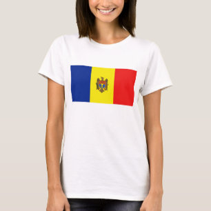 Bandera de Moldavia x Mapa camiseta