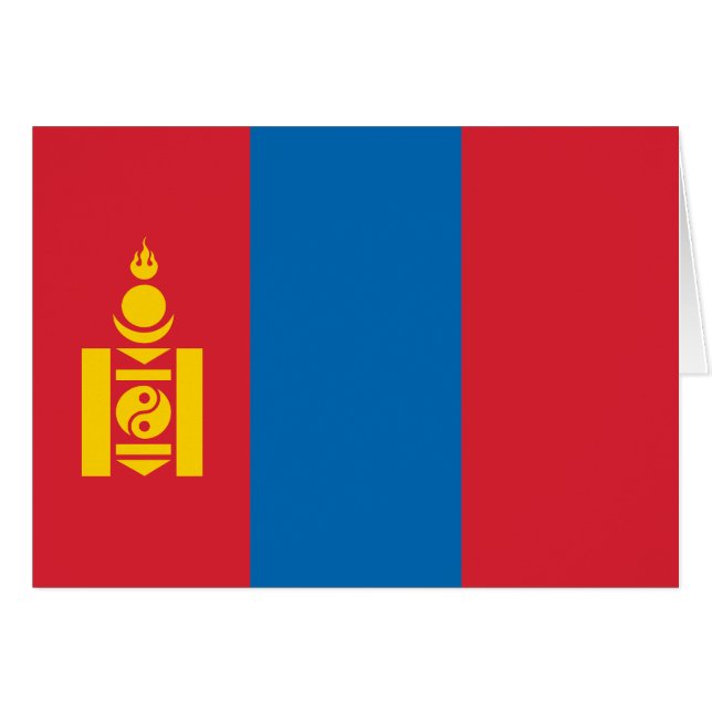 Bandera de Mongolia (Anverso (Horizontal))